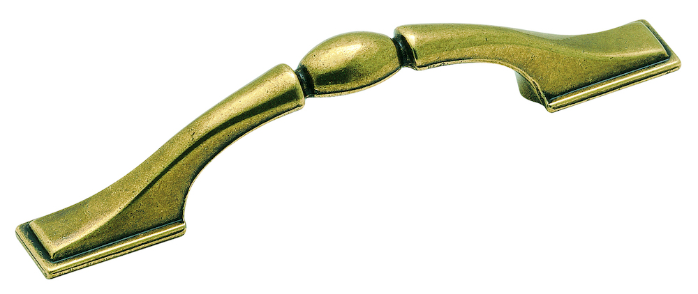 Burnished Brass 3" (76mm) Centers Handle