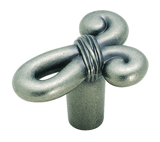Weathered Nickel Knot 1 5/8" (41mm) Knob