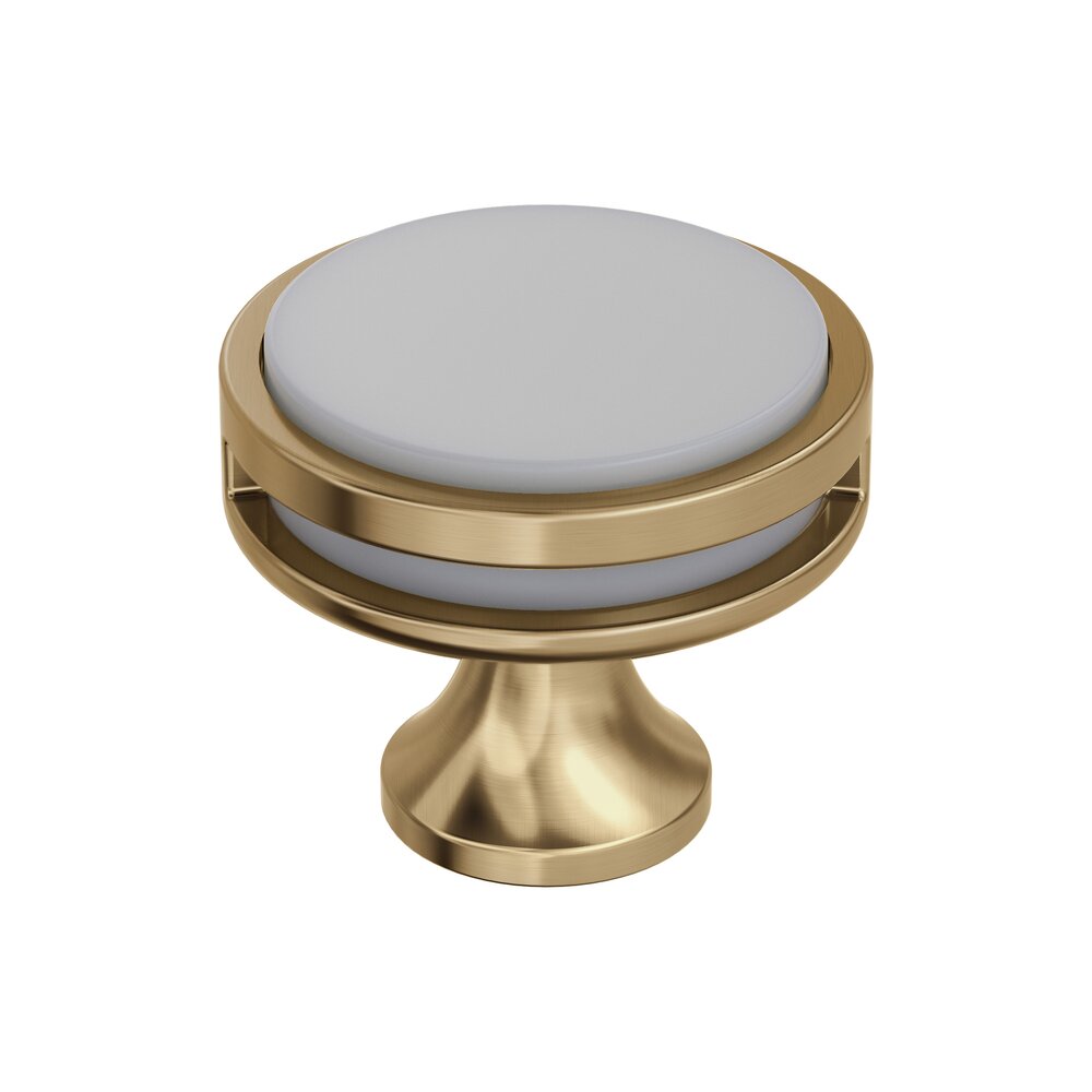 1 3/8" Diameter Knob in Champagne Bronze Frosted Acrylic