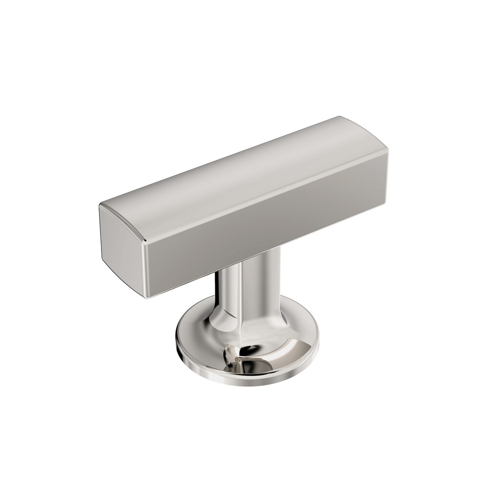 1-3/4 in (44 mm) Length Cabinet Knob in Polished Nickel
