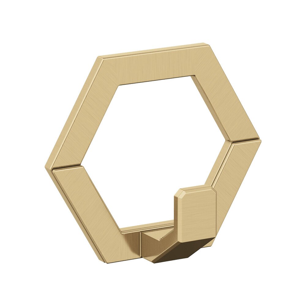 Prismo Single Prong Wall Hook in Champagne Bronze