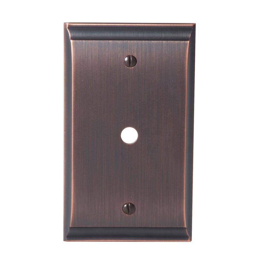 Single Cable Wallplate in Oil Rubbed Bronze