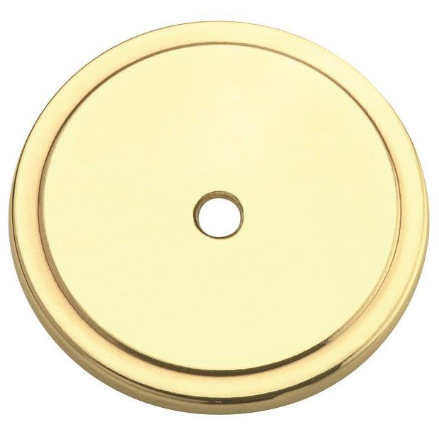 1 3/4" Diameter Allison Knob Backplate in Polished Brass