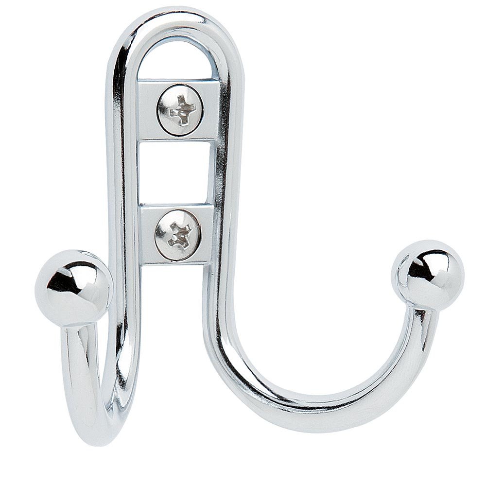 Double Prong Robe Hook in Chrome