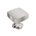 1-1/4 in (32 mm) Length Square Cabinet Knob in Polished Nickel