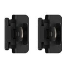 3/8" (10 mm) Inset Double Demountable Cabinet Hinge (Pair) in Matte Black