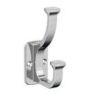 Alder Double Prong Wall Hook in Chrome