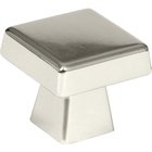 1 1/2" Oversized Square Knob in Polished Nickel