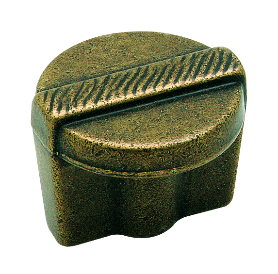 Rustic Brass Etched Knob 1 1/4"
