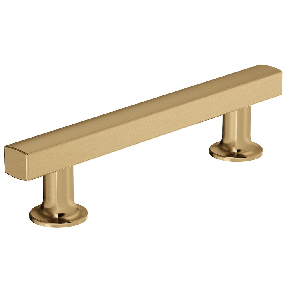 3-3/4 in (96 mm) Centers Cabinet Pull in Champagne Bronze