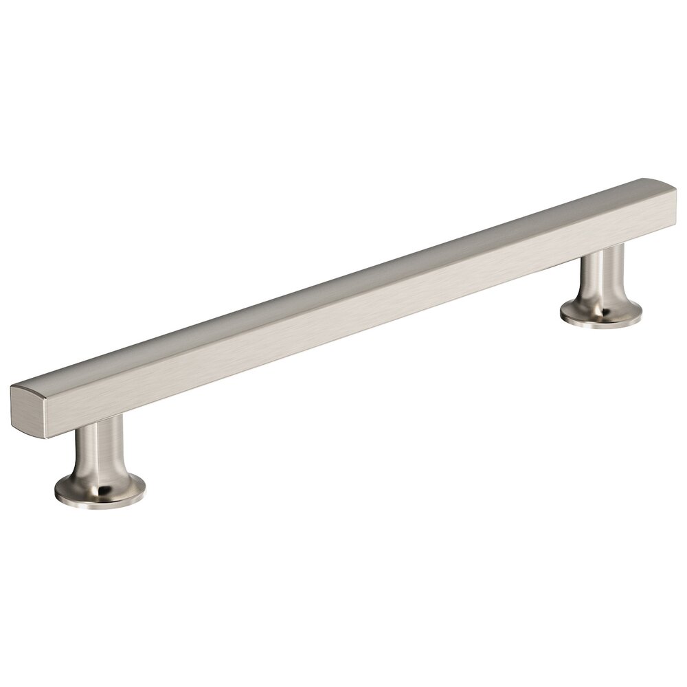 7-9/16 in (192 mm) Centers Cabinet Pull in Satin Nickel