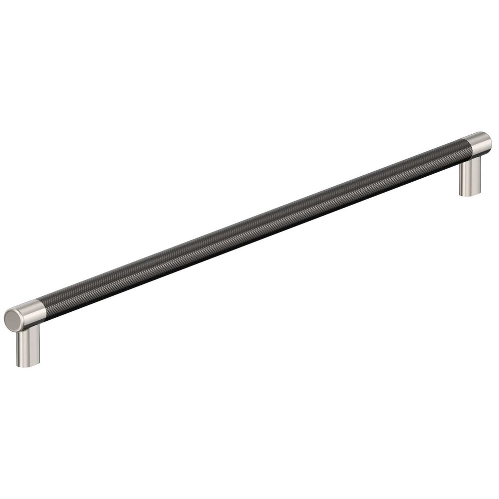24 inch (610mm) Center-to-Center Polished Nickel/Gunmetal Appliance Pull