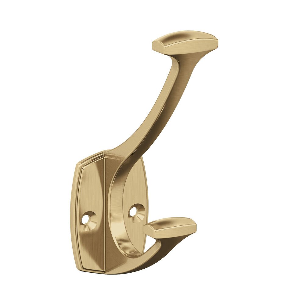 Vicinity Double Prong Wall Hook in Champagne Bronze