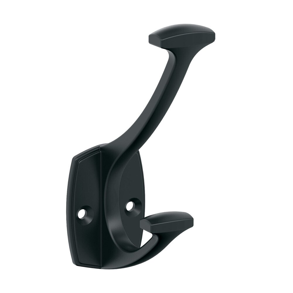 Vicinity Double Prong Wall Hook in Matte Black