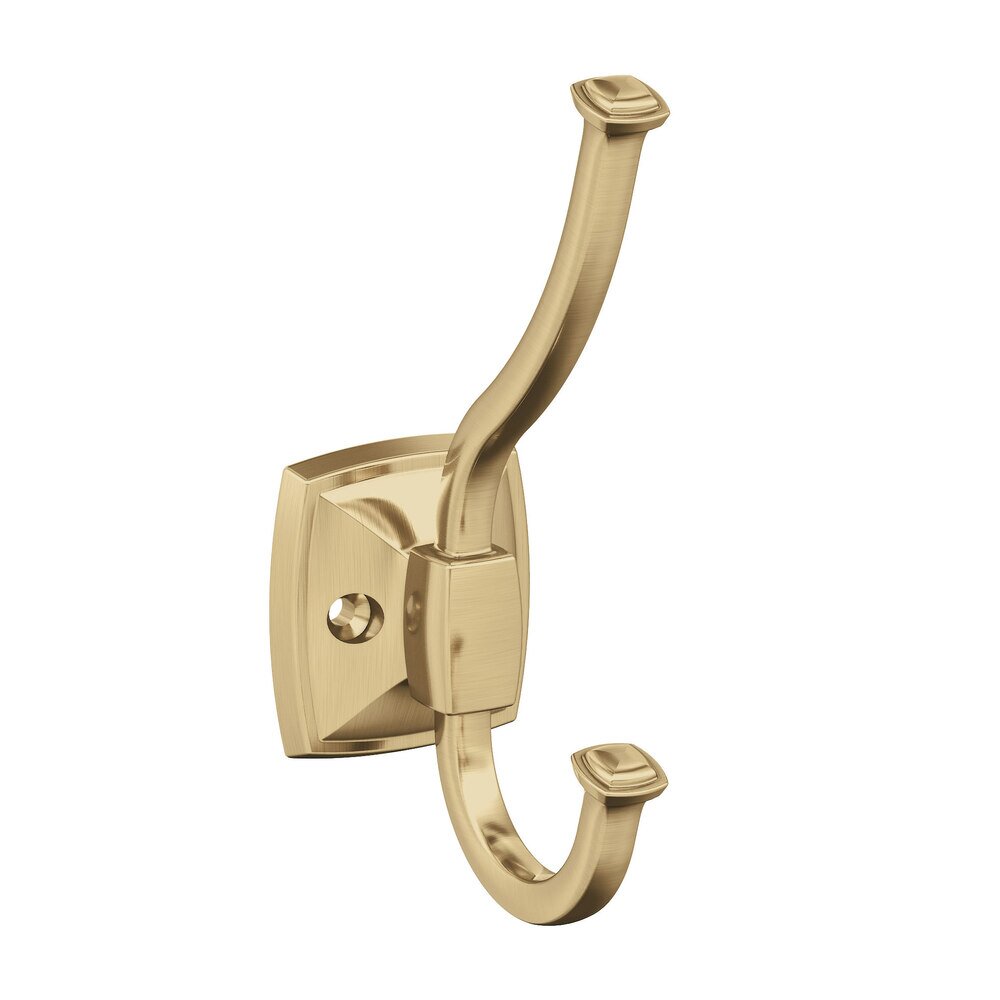 Kinsale Double Prong Wall Hook in Champagne Bronze