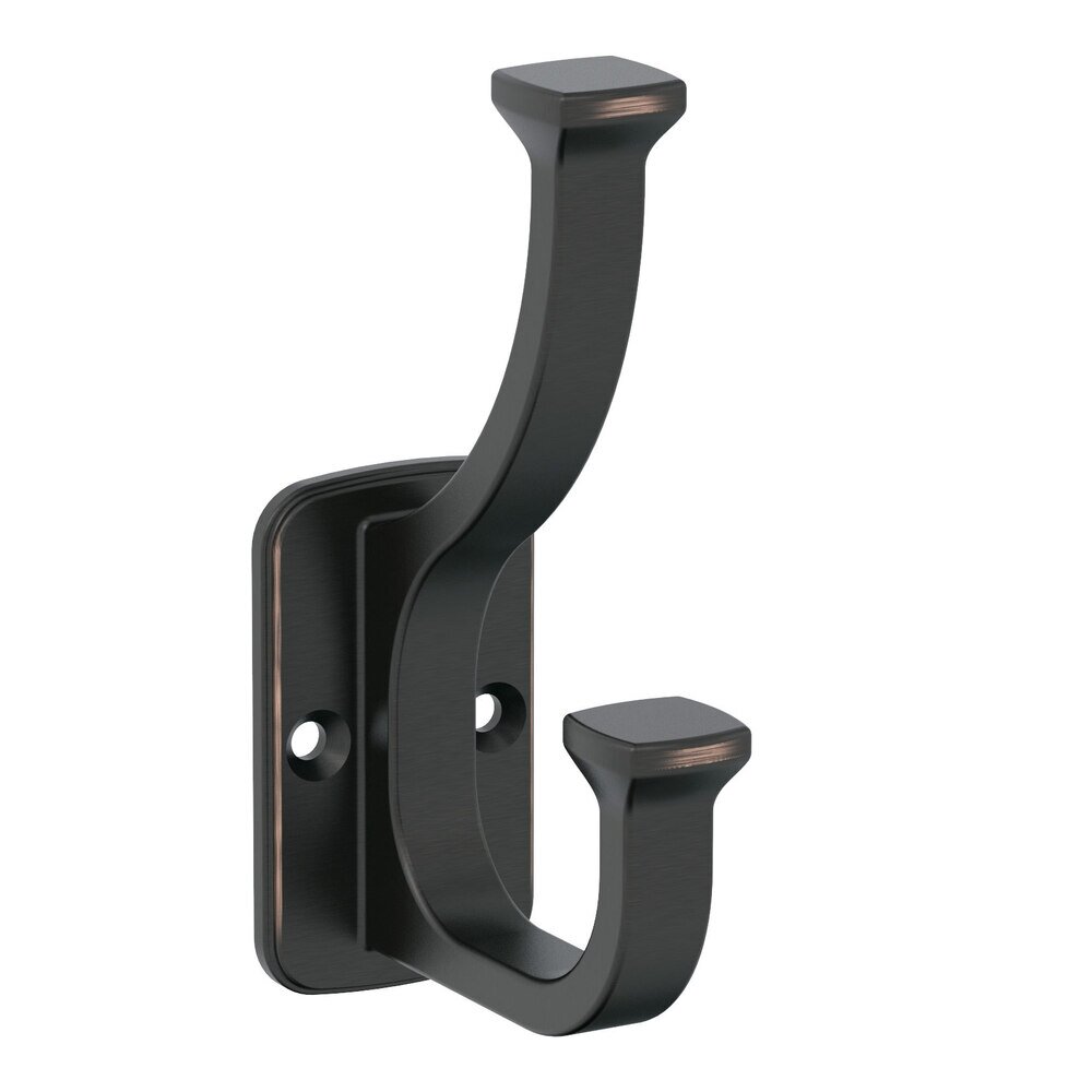 Alder Double Prong Wall Hook in Oil Rubbed Bronze