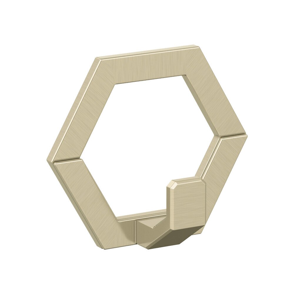Prismo Single Prong Wall Hook in Golden Champagne