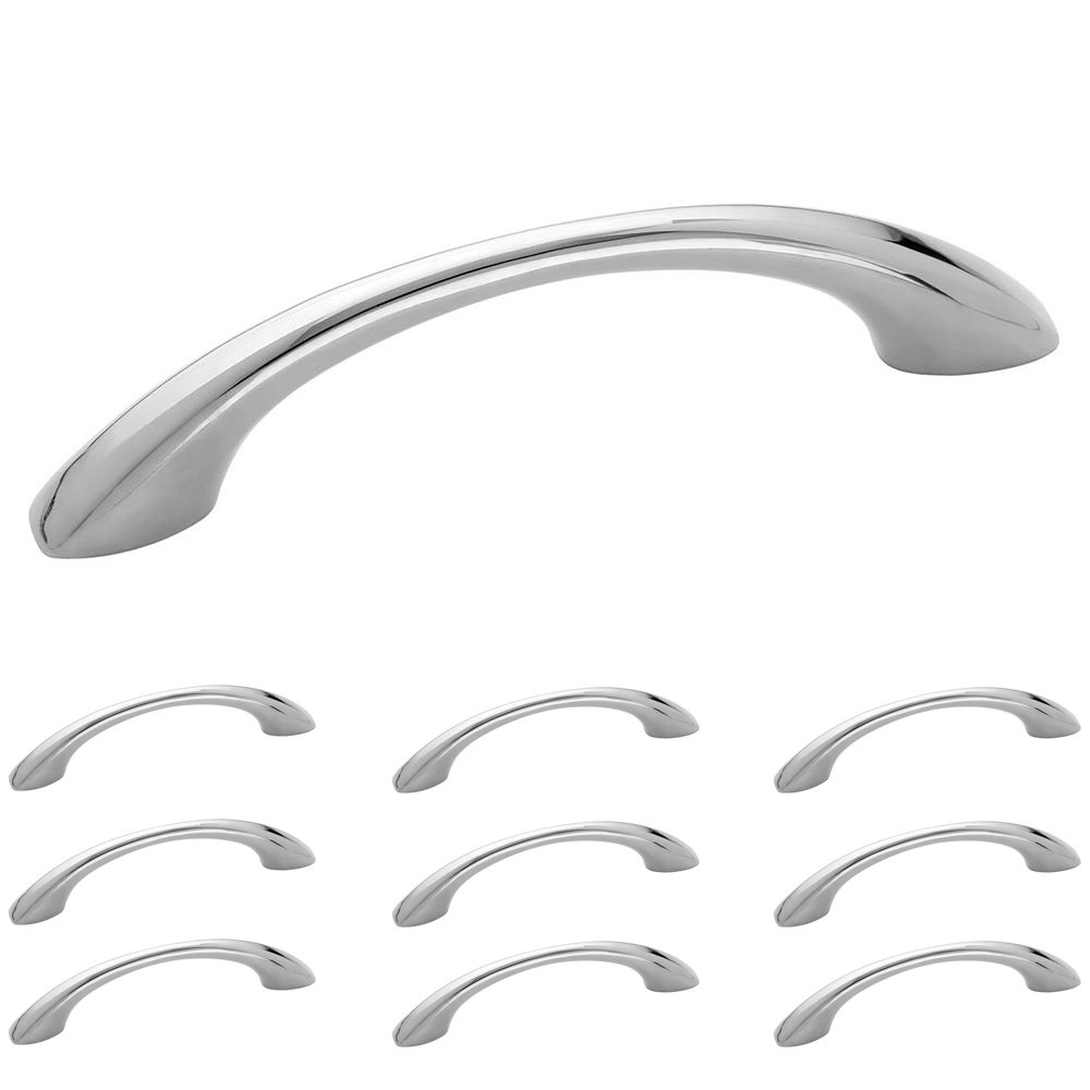 10 Pack of 3 3/4" Centers Allison Pull in Polished Chrome