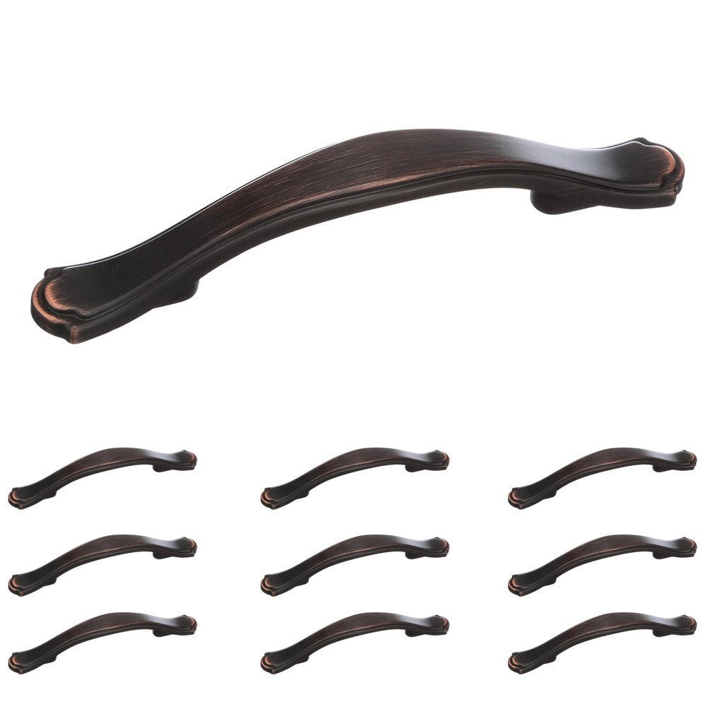 10 Pack of 3" (76mm) Centers Pull in Oil Rubbed Bronze
