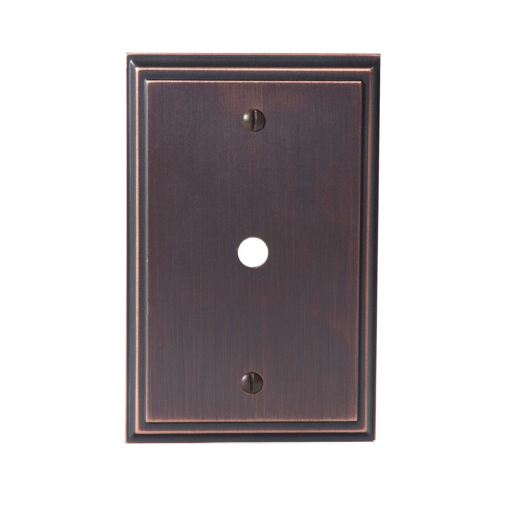 Single Cable Wallplate in Oil Rubbed Bronze
