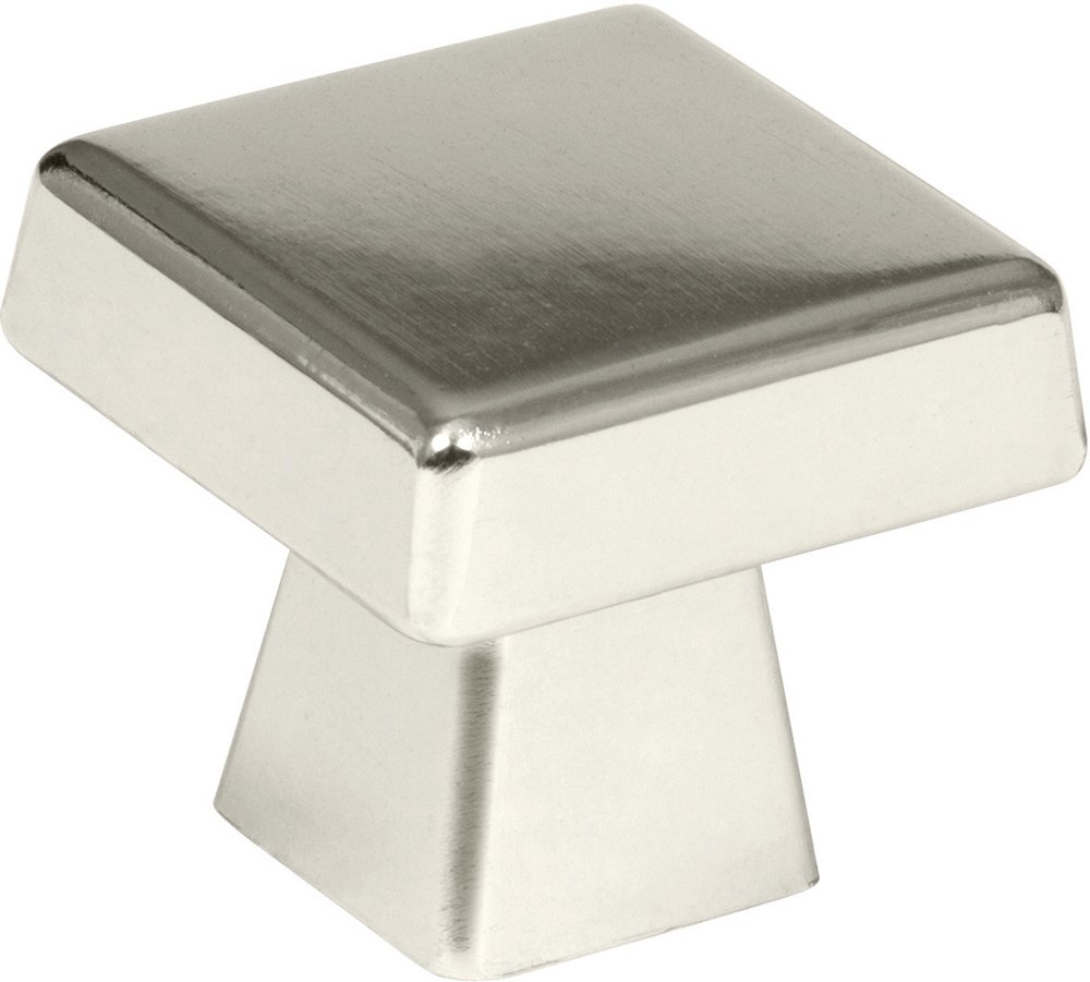 1 1/2" Oversized Square Knob in Polished Nickel
