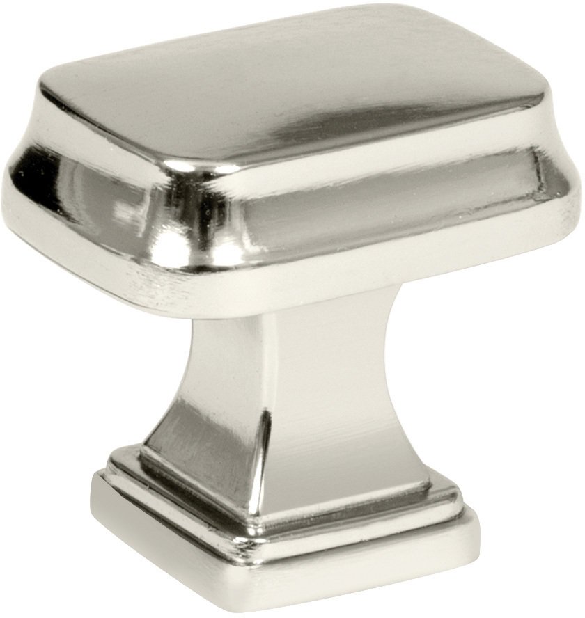 1 1/4" Rectangle Knob in Polished Nickel
