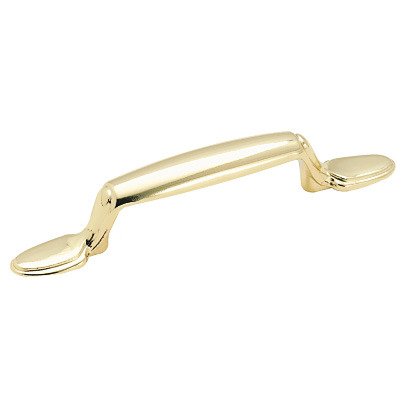 3" Centers Allison Pull in Polished Brass