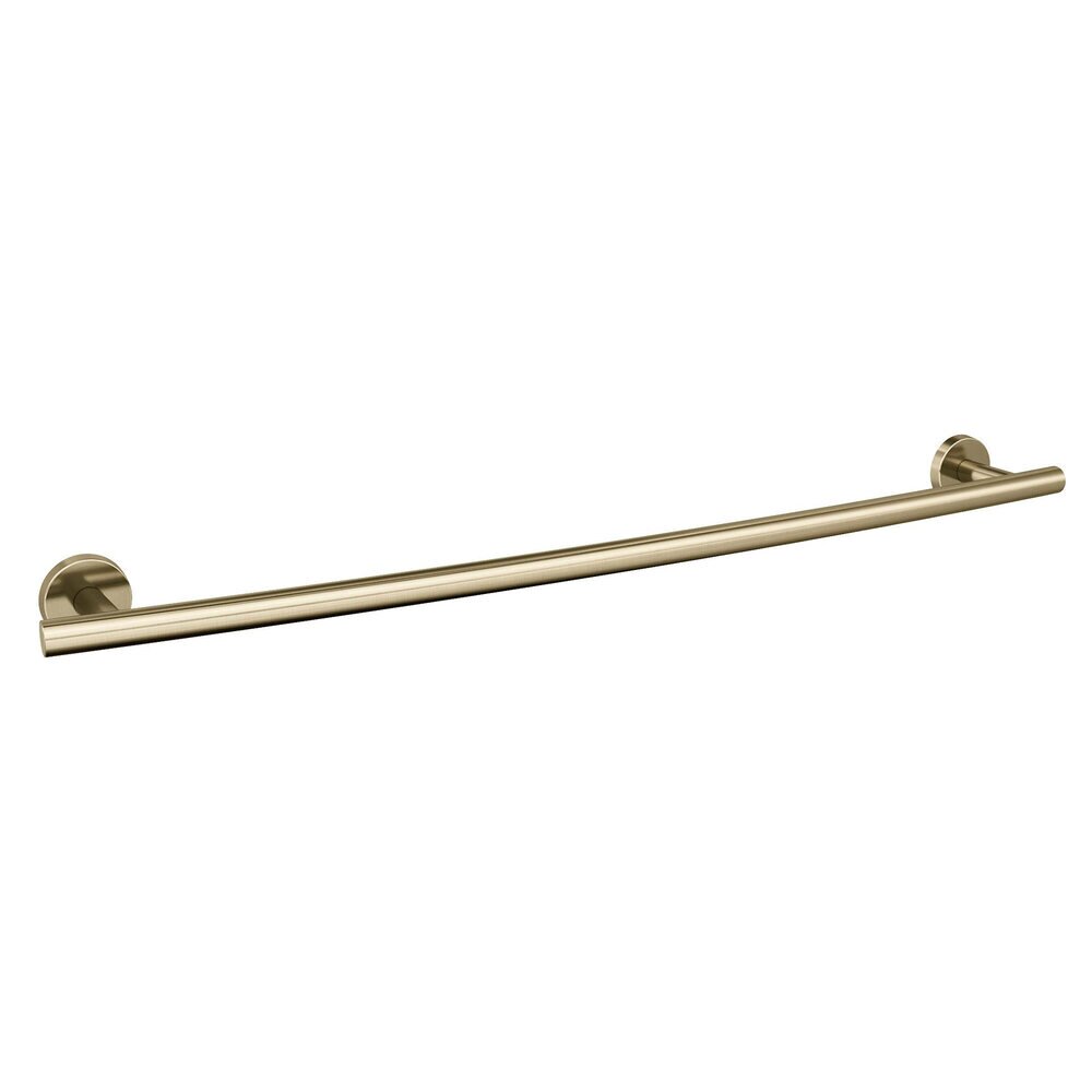 24" Curved Towel Bar in Golden Champagne 