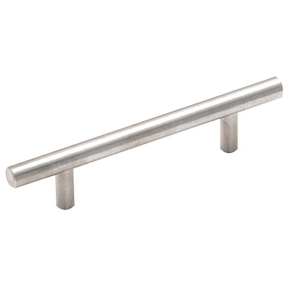3 3/4" Centers Carbon Steel Bar Pull in Sterling Nickel