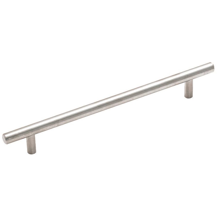 7 1/2" Centers Carbon Steel Bar Pull in Sterling Nickel