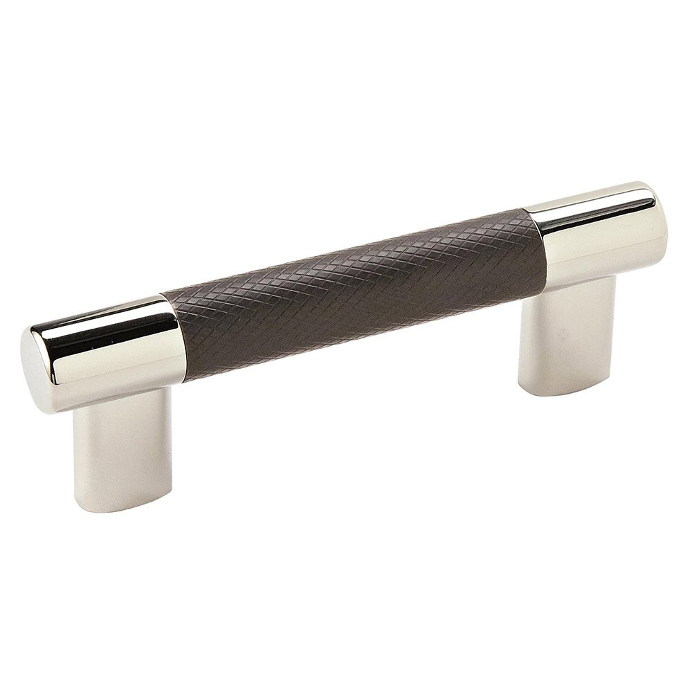 3" & 3 3/4" Dual Mount Centers Handle in Polished Nickel/Black Bronze