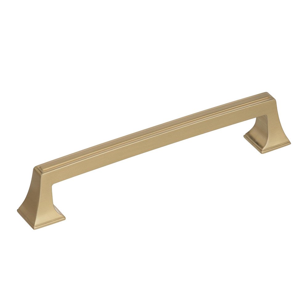 6 1/4" Centers Cabinet Pull in Golden Champagne