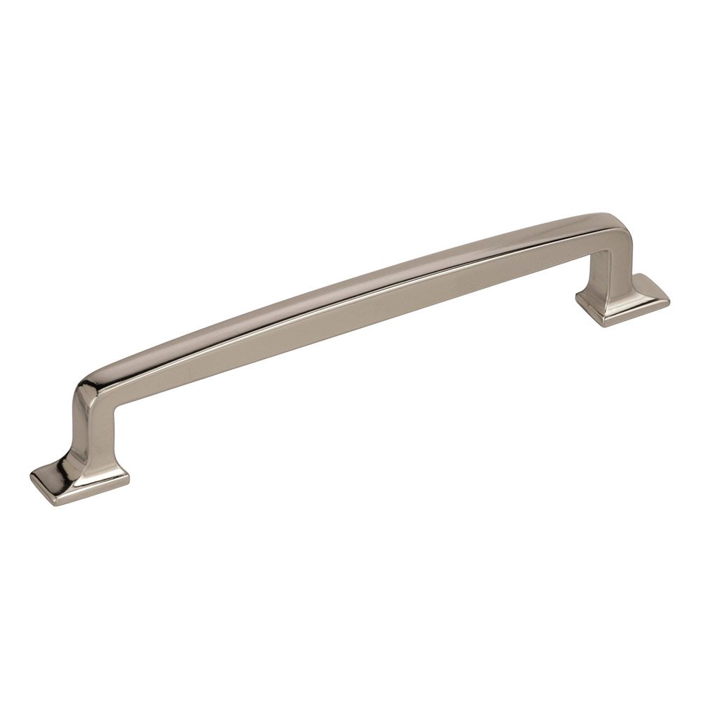 6 1/4" Centers Cabinet Pull in Polished Nickel