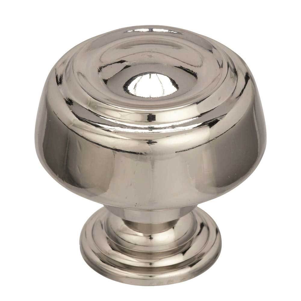 1 5/8" Diameter Cabinet Knob in Polished Nickel