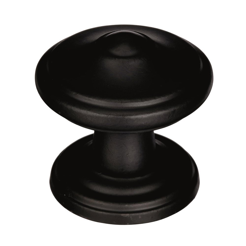 1 1/4" Diameter Cabinet Knob in Black Bronze
