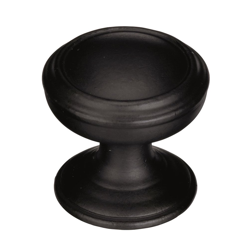 1 1/4" Diameter Cabinet Knob in Black Bronze