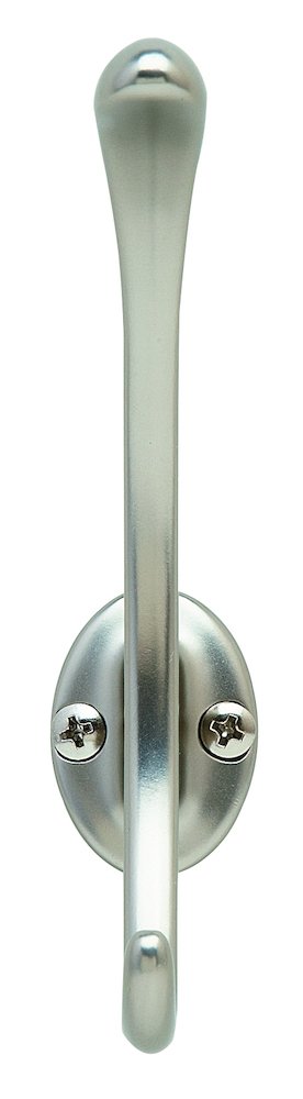 Single Contemporary Coat & Hat Hook in Silver