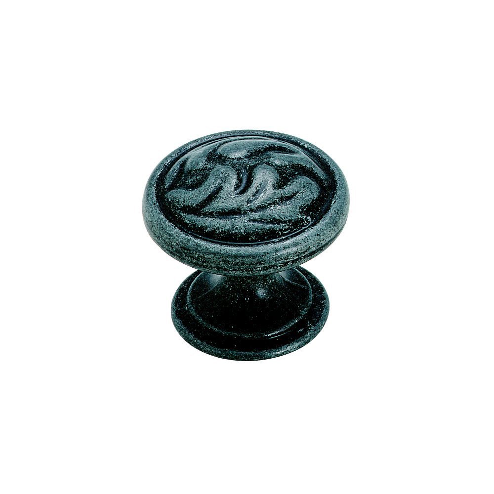 1 3/8" Diameter Knob in Black Wrought Iron