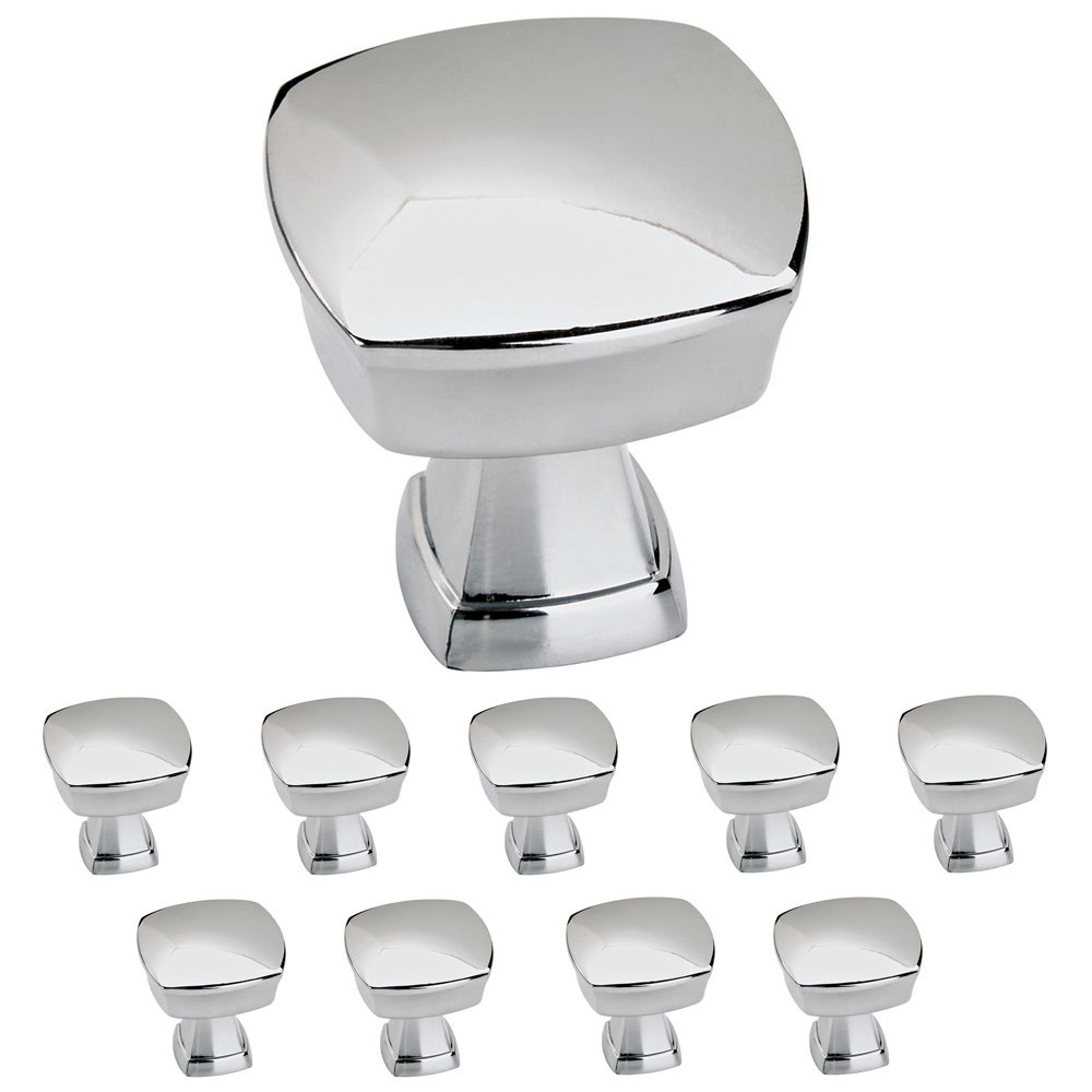 10 Pack of 1 1/4" Long Knob in Polished Chrome