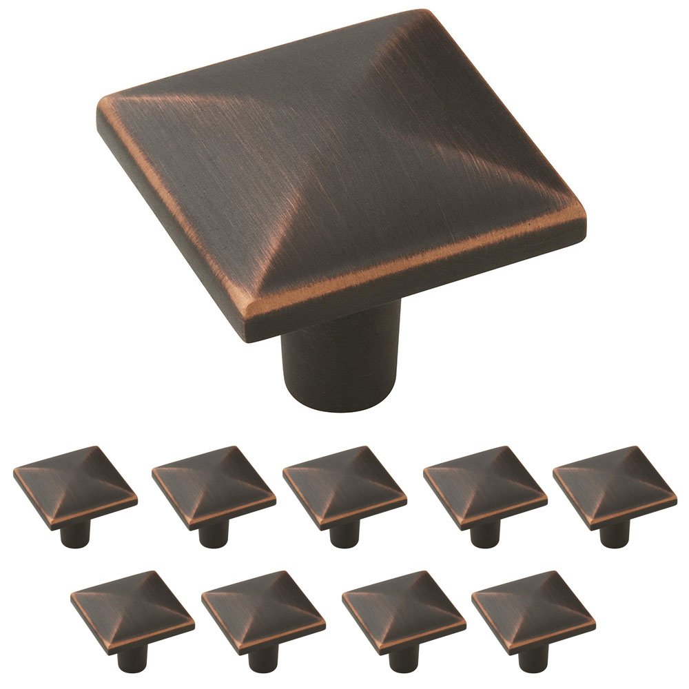 10 Pack of 1 1/8" Long Knob in Oil Rubbed Bronze