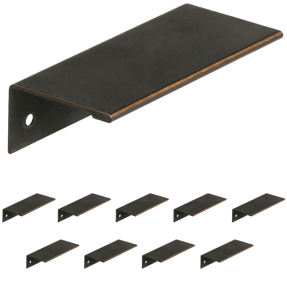 10 Pack of 3 13/16" Long Edge Pull in Oil Rubbed Bronze
