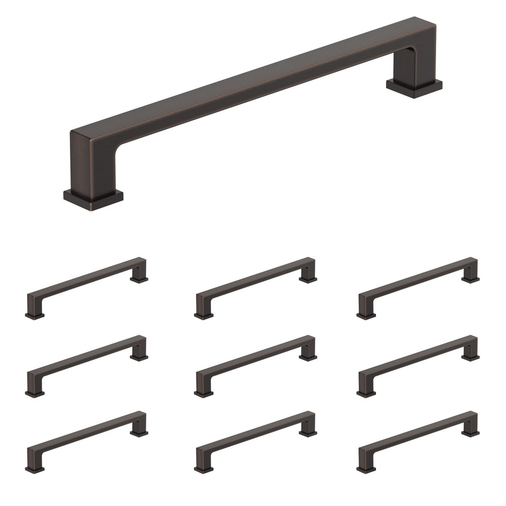 10 Pack 6-5/16" (160mm) Centers Pull in Oil Rubbed Bronze