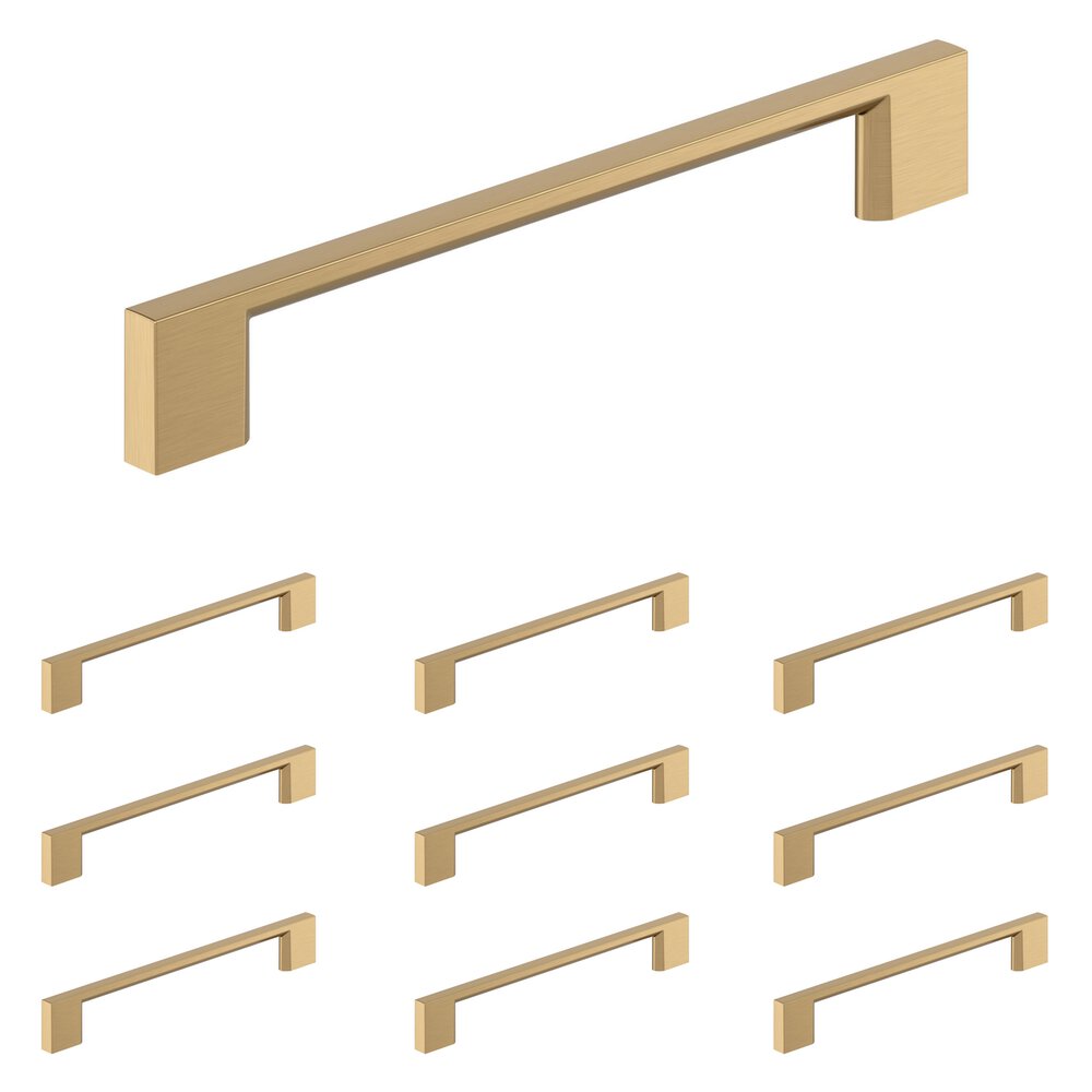 10 Pack 6-5/16" (160mm) Centers Pull in Champagne Bronze