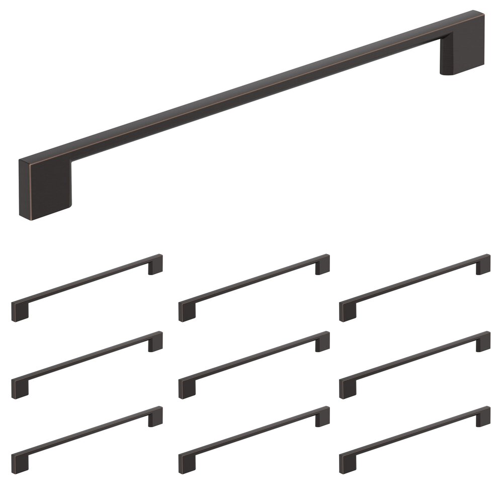 10 Pack 10-1/16" (256mm) Centers Pull in Oil Rubbed Bronze