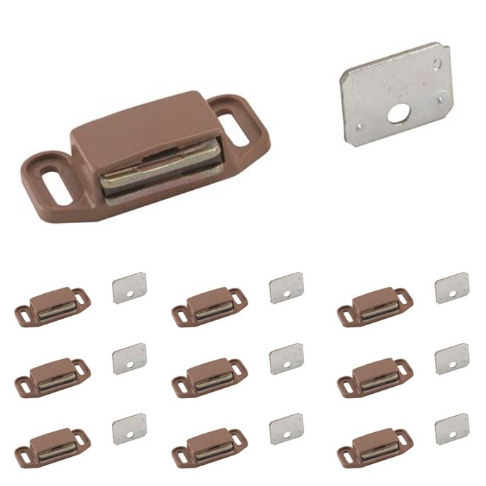 10 Pack of Magnetic Catch in Tan