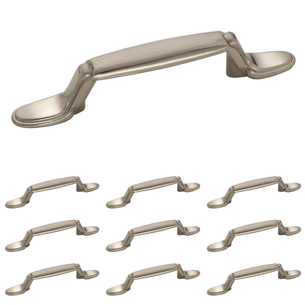 10 Pack of 3" Centers Allison Pull in Satin Nickel