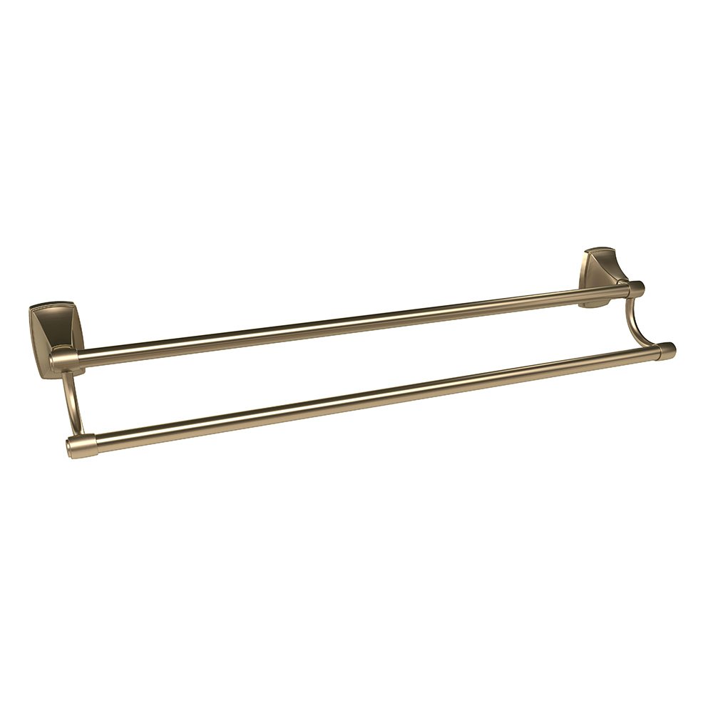 24" Double Towel Bar in Golden Champagne