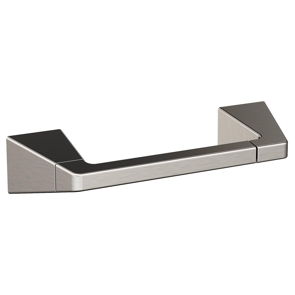 Pivoting Double Post Toilet Paper Holder in Brushed Nickel