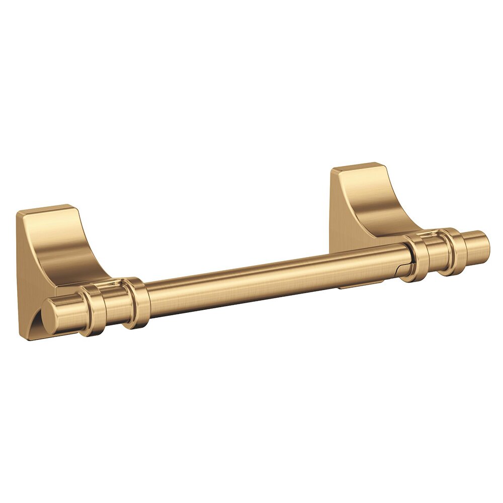 Pivoting Double Post Toilet Paper Holder in Champagne Bronze