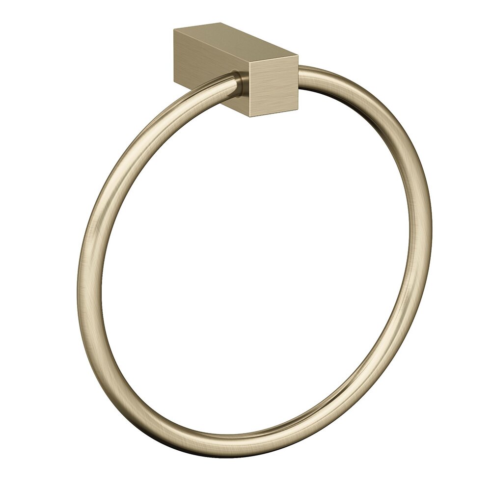 6 1/2" (165 mm) Length Towel Ring in Golden Champagne